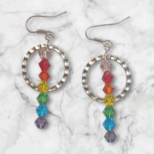 Handmade Rainbow earrings